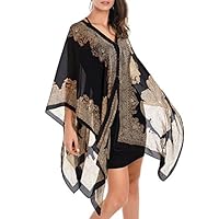 Mimgo Store Pretty Long Soft Women Fashion Chiffon Scarf Wrap Shawl Stole Scarves (Black)