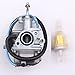 Goodbest New Carburetor and Fuel Filter for Yamaha Raptor 80 2002-2008 Yamaha Champ 100 YFM 100 ATV Quad 1987-1991 Raptor 50 YFM50 YFM50R Badger 80 YFM80 1985-1988 GRIZZLY 80 2005-2008