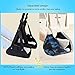 Airplane Footrest-Portable Adjustable Height and Hammock Separated Design-Prevents Swelling and Soreness on Flights-Provides Relaxation and Comfort for Airplane Travel Accessories Black