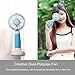 Welltop Handheld Fan USB Rechargeable Desk Fan Portable Small Fans 3 Speeds Personal Fan for Home Office Travel