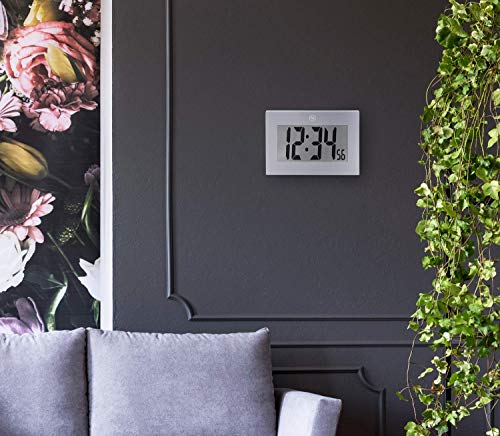 image for Marathon Large Digital Wall Clock with FoldOut Table Stand. Size is 9 