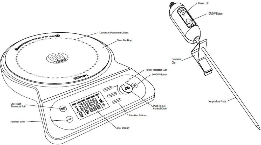 Max Burton #6600 Digital Induction Cooktop 18XL Counter Top Burner: Kitchen & Dining