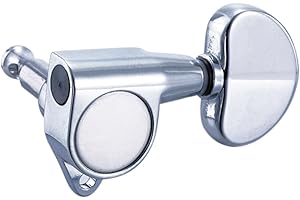 TENOR GUITAR PLACE DJ235C-D4 TENOR Acoustic Guitar Tuners, Tuning Key Pegs/Machine Heads for Acoustic Guitar with Chrome Plated Finish and Chrome Plated Buttons.