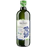 Bono Organic Unfiltered Italian Extra Virgin Olive Oil 33.8 fl oz | 100% Italian, Cold Extracted, First Cold Pressed, USDA Certified Organic EVOO