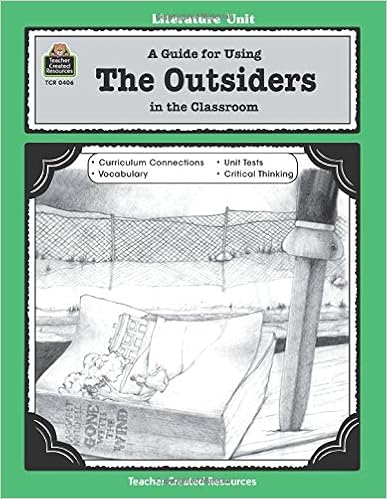 Amazon Com A Guide For Using The Outsiders In The Classroom 0014467004068 Teacher Created Resources Staff Patty Books
