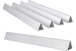 Htanch SG535 (5-Pack) 16GA 21.5 inches Stainless Steel Flavorizer Bars Replacements for Weber 7534 7535 Weber Spirit 200 Series E-210, Genesis Silver A and Spirit 500 Gas Grills