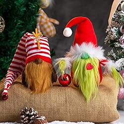 Christmas Gnome Decorations 2-Pack Handmade Swedish