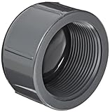 Spears 848 Series PVC Pipe Fitting, Cap, Schedule 80, 3/8