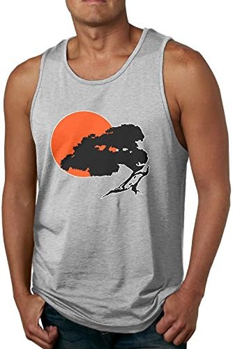 JIW Iaa Bonsai Tree Mens Popular Sleeveless Tank Top Summer Sport Gym Tees
