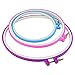 Pistha 6 Pieces Embroidery Hoops Cross Stitch Hoop Ring Plastic Embroidery Circle Set Quilting Needlecraft Tools Kit in 6 Different Size 3.7 inch to 11 inch Multicolor for DIY Art Craft