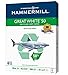 Hammermill Paper, Great White 50% Recycled Copy Paper, 20lb, 8.5 x 11, Letter,  92 Bright, 500 Sheets / 1 Ream (086780), Made In The USA