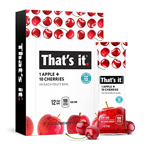 That's it. Apple + Cherry 100% Natural Real Fruit Bar, Best High Fiber Vegan, G…