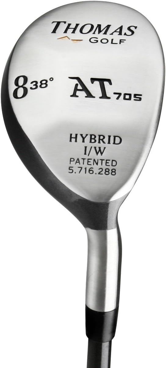 THOMAS GOLF #8 Hybrid Iron (38 Degree) - Ladies/Women's Flex - Left Handed - Model AT705 - Utility Rescue Club