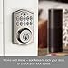 Kwikset SmartCode 914 Keypad Smart Lock (Amazon Key Edition – Amazon Cloud Cam required), Compatible with Alexa, featuring SmartKey in Satin Nickel