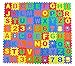 Alphabet Letters and Numbers Foam Puzzle Square Floor Mat, 6x6-Inches, 72-Pieces