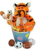 Reese's Peanut Butter Cup Rapping Tiger Easter Basket with Sports Themed Eggs