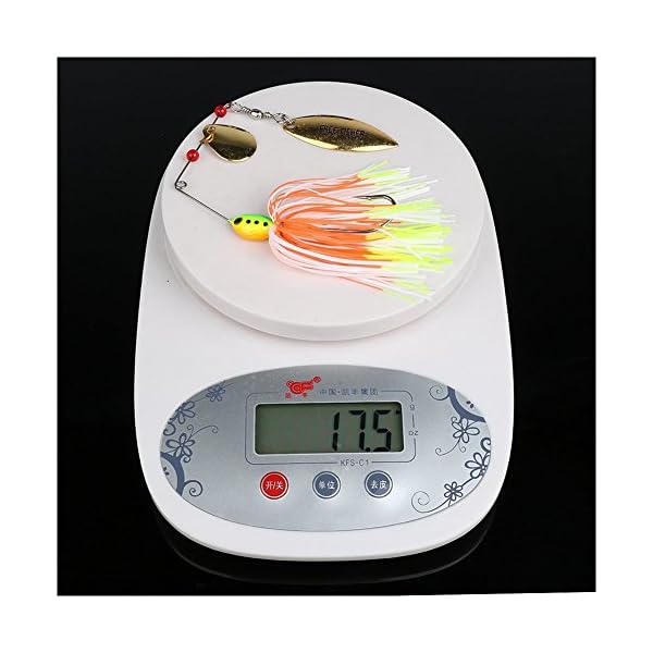 6-Fishing-Hard-Spinner-Lure-Spinnerbait-Pike-Bass-18g063oz-T11 6-Fishing-Hard-Spinner-Lure-Spinnerbait-Pike-Bass-18g063oz-T11
