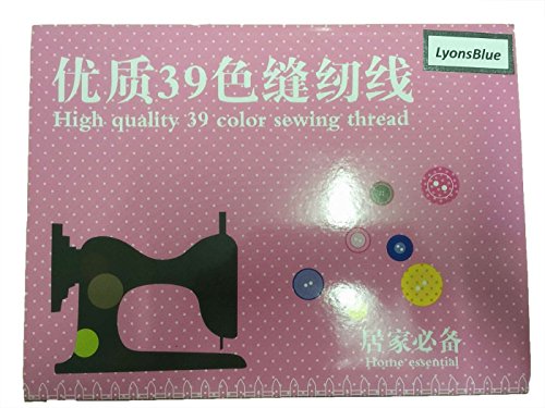 Boxtree 39 Assorted Color 200 Yards Per Unit Polyester Sewing Thread Spool Set - Thumbnail 5