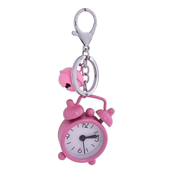 Pocket Watch Chain Mini Clock Keychain Alarm Clock Keyring Creative Key