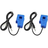 SazkJere 2Pcs SCT-013-000 30A 1V Non-invasive Split Core Current Transformer Sensor SCT013