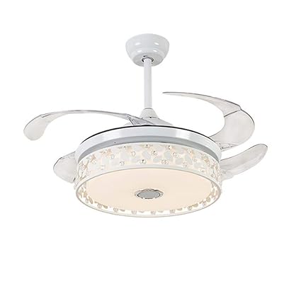 Invisible Blade Ceiling Fan Light Remote Bluetooth Music Player