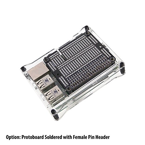 Raspberry Pi 3 Prototyping Board Proto Breadboard HAT by MakerSpot Soldered with Female Pin Connector PCB for Raspberry Pi 2 Pi 3 A+ B+ (1 Pack) - Thumbnail 3