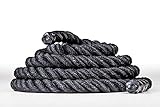 Black Training Ropes / Battle Ropes + and Access to Online Video! (2