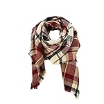 Zando Plaid Blanket Thick Winter Scarf Tartan Chunky Wrap Oversized Shawl Cape Zando Plaid Blanket Thick Winter Scarf Tartan Chunky Wrap Oversized Shawl Cape