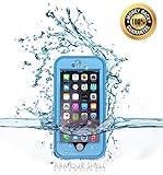 Armour Shell Waterproof Scratch Resistant Protective Case for iPhone 6 Plus - Light Blue