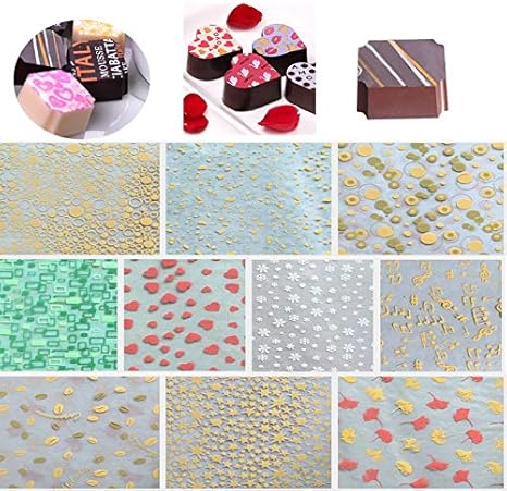 Chocolate Sheet 34 22cm 50pcs Diy Handmade Food Transfer Sheets