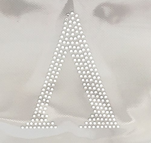 Lambda - 4" Greek Letter - Crystal - Rhinestone Iron on Transfer