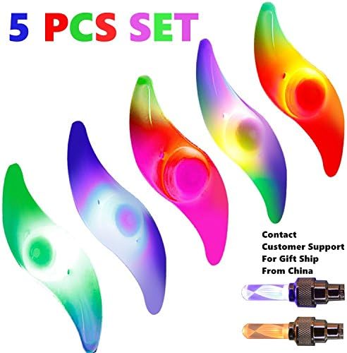 5pcs bike Spoke Light,Cycling Spokelit Bicycle Accessories,MTB Wheel LED Neon Light Flash Lamp Bulb Used for Safety and Warning