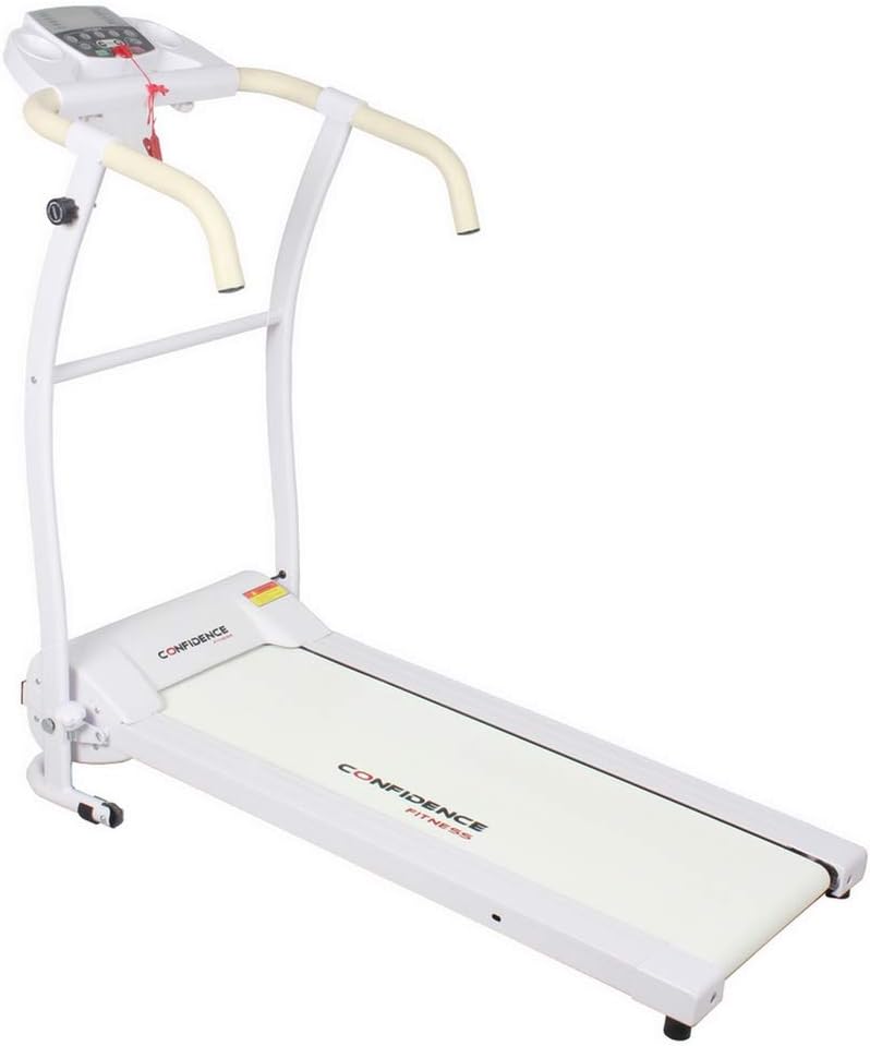 Confidence Fitness TP-1 Electric Treadmill Folding Motorised Running Machine White