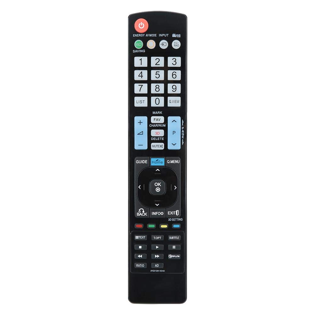 Remote Control, Replacement Remote Control for LG AKB72914048 TV 10 Meters Remote Control Distance