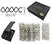 Hyamass 50Pcs Bobby Pins for Women, Spiral Hair Ties Non-Scratch Round Tip French Hair Pins | Secure Hold for Buns & DIY Hairstyles | Hair Accessories for Women (Black)