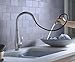 Kohler K-780-VS Cruette Pull-Down Kitchen Faucet, Vibrant Brushed Stainless, Single-Hole or Three-Hole Install, Single Handle, 3-function Spray Head, Sweep Spray and Docking Spray Head Technology, Vibrant Stainless Steel, One Size