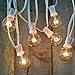 Goothy Globe String Lights 100Ft with G40 100 Clear Bulbs Outdoor Garden Party Patio Bistro Market Cafe Hanging Umbrella Lamp Backyard Lights - White