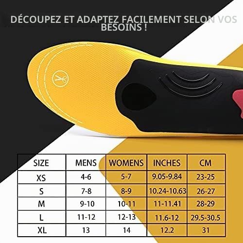 Semelles orthopédiques pour fasciite plantaire, soutien de la voûte plantaire, pour éperon calcanéen, pieds plats, douleurs aux pieds, semelles confortables pour homme et femme, bleues