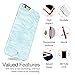 AknaCase Case Compatible with iPhone 6/6s, Get-It-Now Collection High Impact Flexible Silicon Cover [Blue Wave](215-U.S)