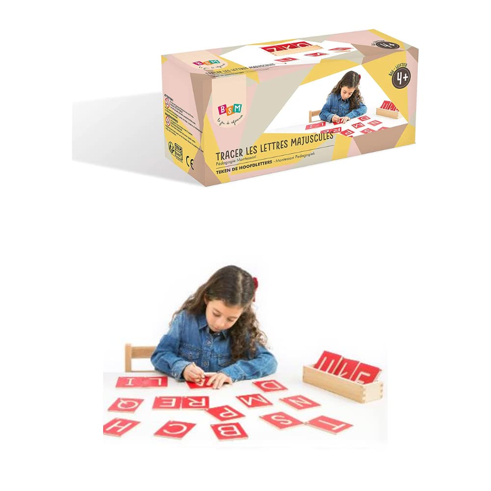 BSM /PEDAGOGIE MONTESSORI EF 12062 - Initiation to writing - - Tracing capital letters from 4 years old