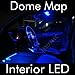 LED B9 BLUE 2X DOME MAP INTERIOR LIGHT BULB 9 SMD CIRCLE PANEL XENON HID LAMP - FITS ALL VEHICLES