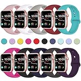 DaQin Band Compatible with A pp le Watch 40mm 38mm 44mm 42mm for Women and Men, Sport Replacement Wristbands for A pp le Watch Series 4, Series 3/2/1, S/M, M/L