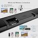 Sound bar for TV, Vinoil 2.1 Channel 35 Inch TV Soundbar Media Player with Built-in Subwoofer, 105 dB, Strong Bass, Optical/AUX/Coaxial Input, Wall Mountable, Surround Sound System for Home TV