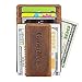 Garigolden Money Clip, Leather RFID Blocking Wallet for Men(Vintage Brown)