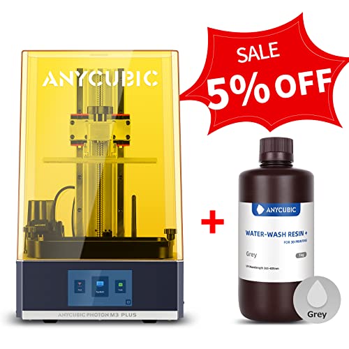 ANYCUBIC Photon M3 Plus Resin 3D Printer + ANYCUBIC Water Washable 3D ...