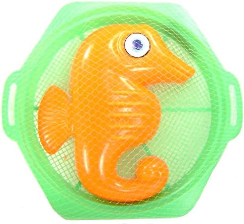 Seahorse Mold & Sifter Beach Toy Set Sand Toys Plastic Screen Sieve Summer Fun