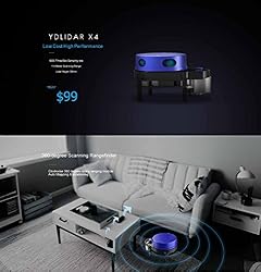 EAI YDLIDAR X4 360 Degree 2D LIDAR Lidar Range 10M