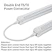 T5 T8 Connecting Wire Extension Cord, 4FT, Double End 3 Pin Lamp Linkable Wire for Integrated LED Tube Ceiling Light Strip to Strip Connecting (4FT, 4 Pack)