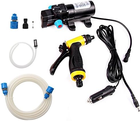 YueYueZou Portable Electric Car Washer High Pressure Wash Gun 130PSI 80W