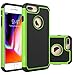 iPhone 7 Plus Case, OEAGO iPhone 7 Plus Skin [Drop Protection] [Shock Proof] Hybrid Dual Layer Rubber Plastic Impact Defender Rugged Slim Hard Case Shell for Apple iPhone 7 Plus - Green